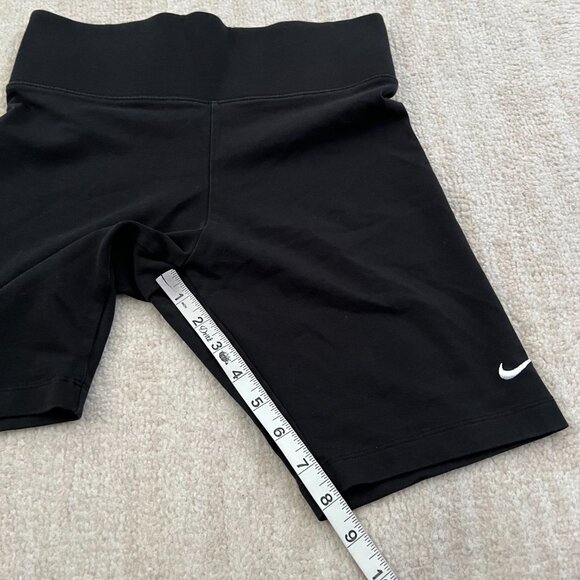 Nike Leg-A-See Black Cotton Biker Shorts M - Picture 5 of 8